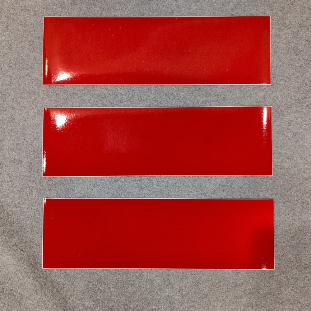 3M Scotchlite Reflective Graphic Film Red Safety Stickers 3 Pack Adhesive Strips